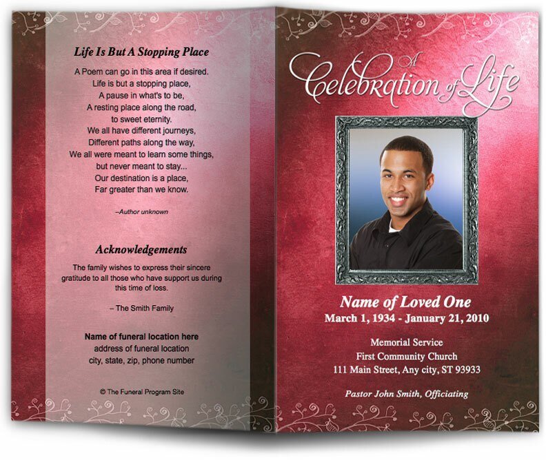 Devotion Funeral Program Template - The Funeral Program Site