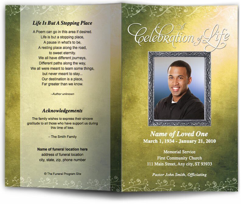 Devotion Funeral Program Template - The Funeral Program Site