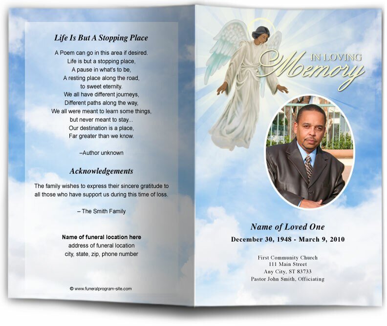 Devout Funeral Program Template - The Funeral Program Site