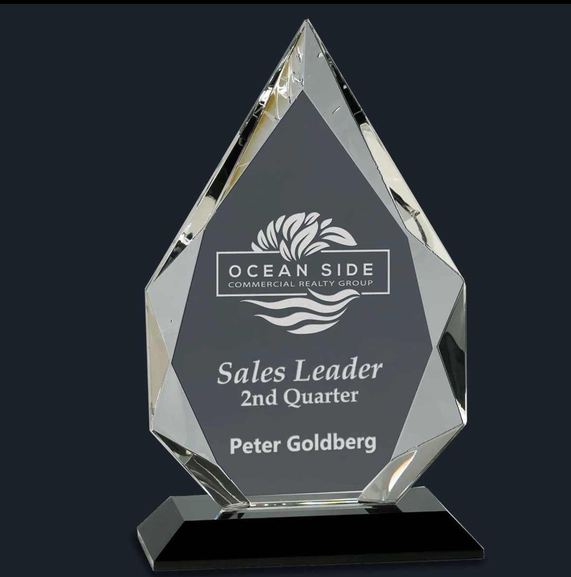 Diamond Crystal on Black Pedestal Base - Celebrate Prints