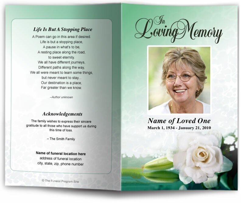 Divine Funeral Program Template - The Funeral Program Site