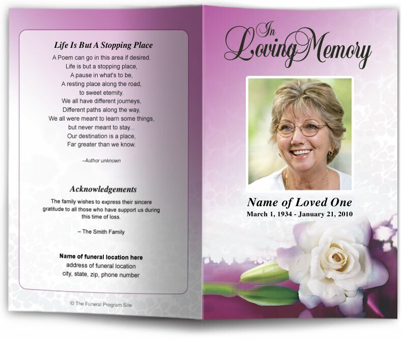 Divine Funeral Program Template - The Funeral Program Site