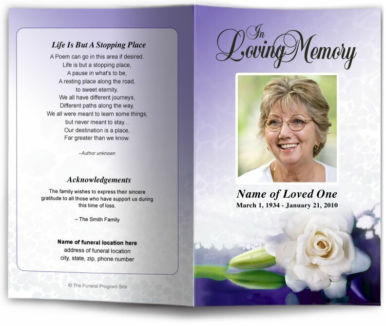 Divine Funeral Program Template - The Funeral Program Site