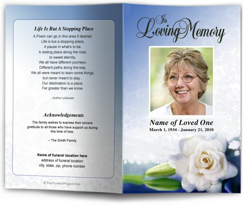 Divine Funeral Program Template - The Funeral Program Site