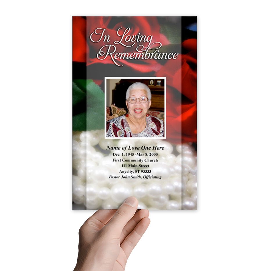 Elegance Funeral Program Template - The Funeral Program Site