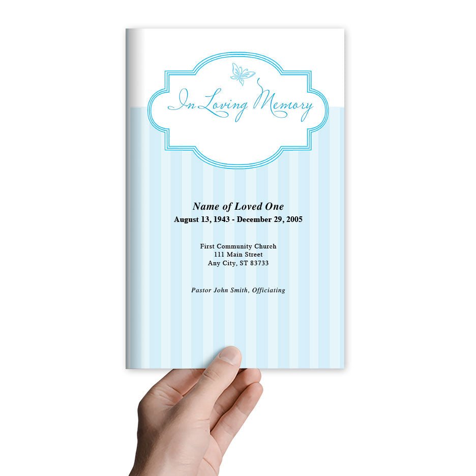 Embrace Funeral Program Template - The Funeral Program Site