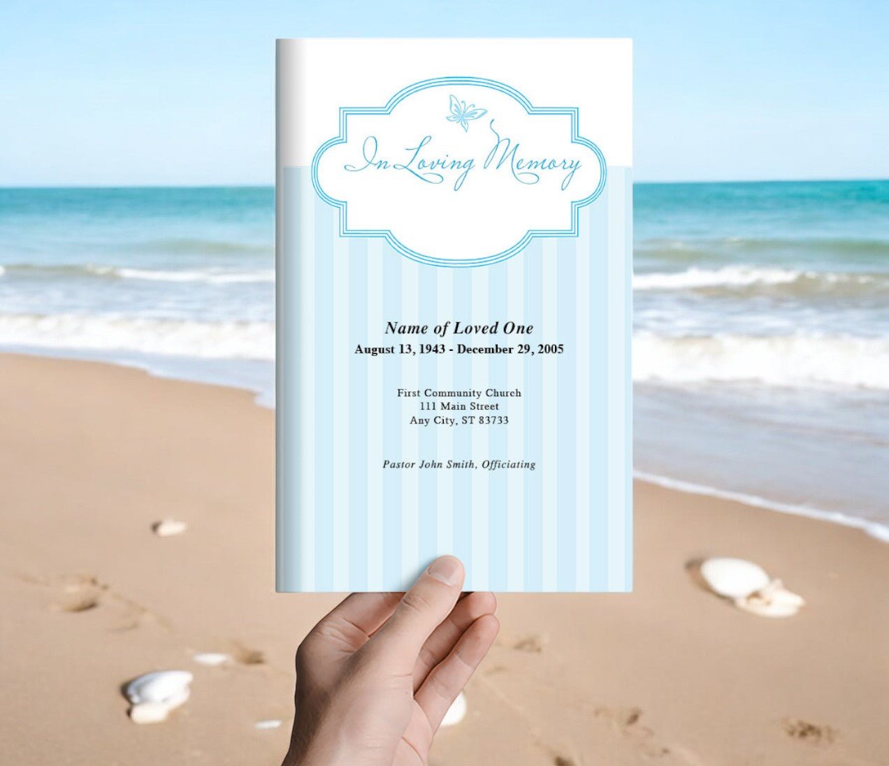 Embrace Funeral Program Template - The Funeral Program Site