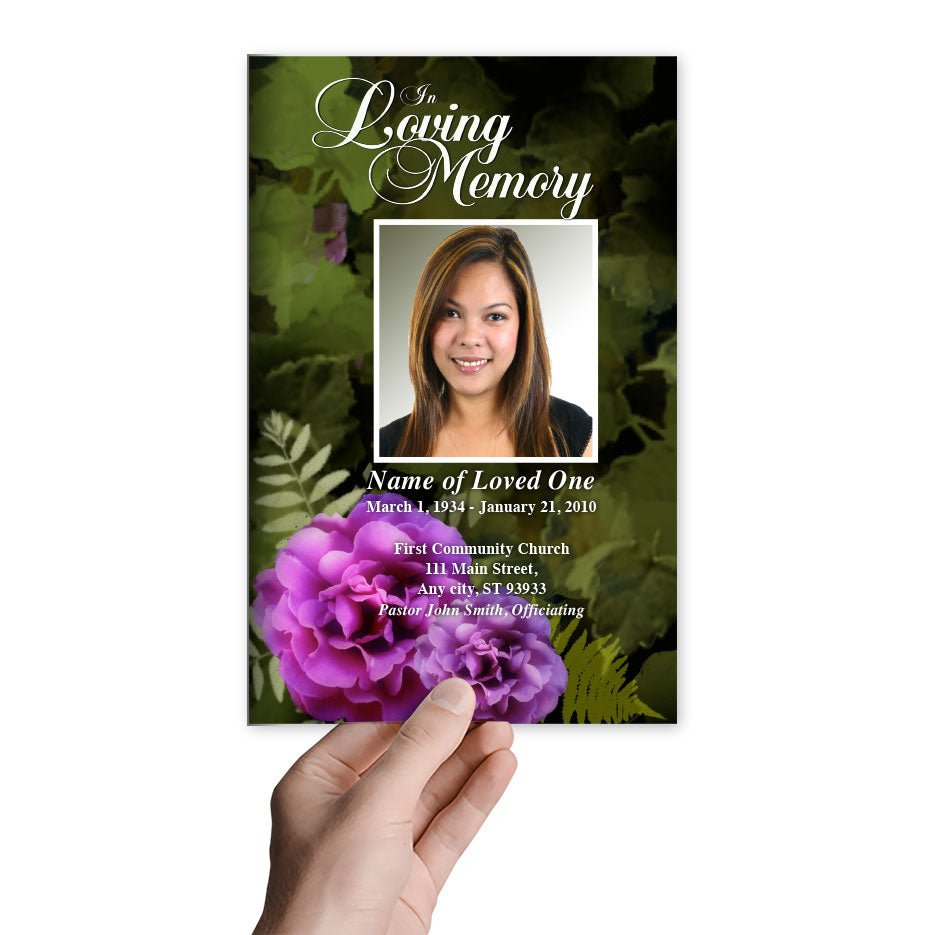 Essence Funeral Program Template - The Funeral Program Site