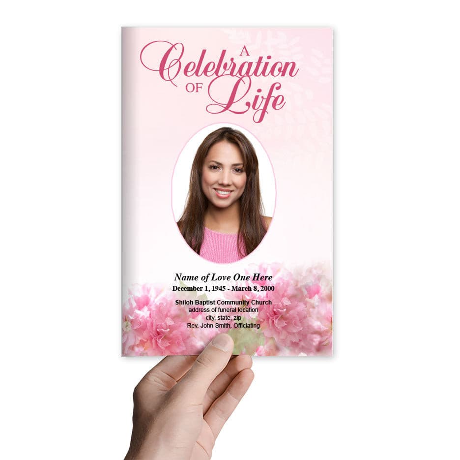 Garland Funeral Program Template - The Funeral Program Site