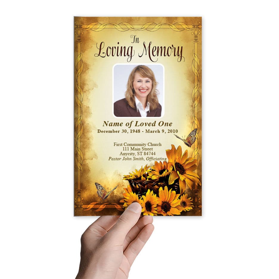 Genesis Funeral Program Template - The Funeral Program Site