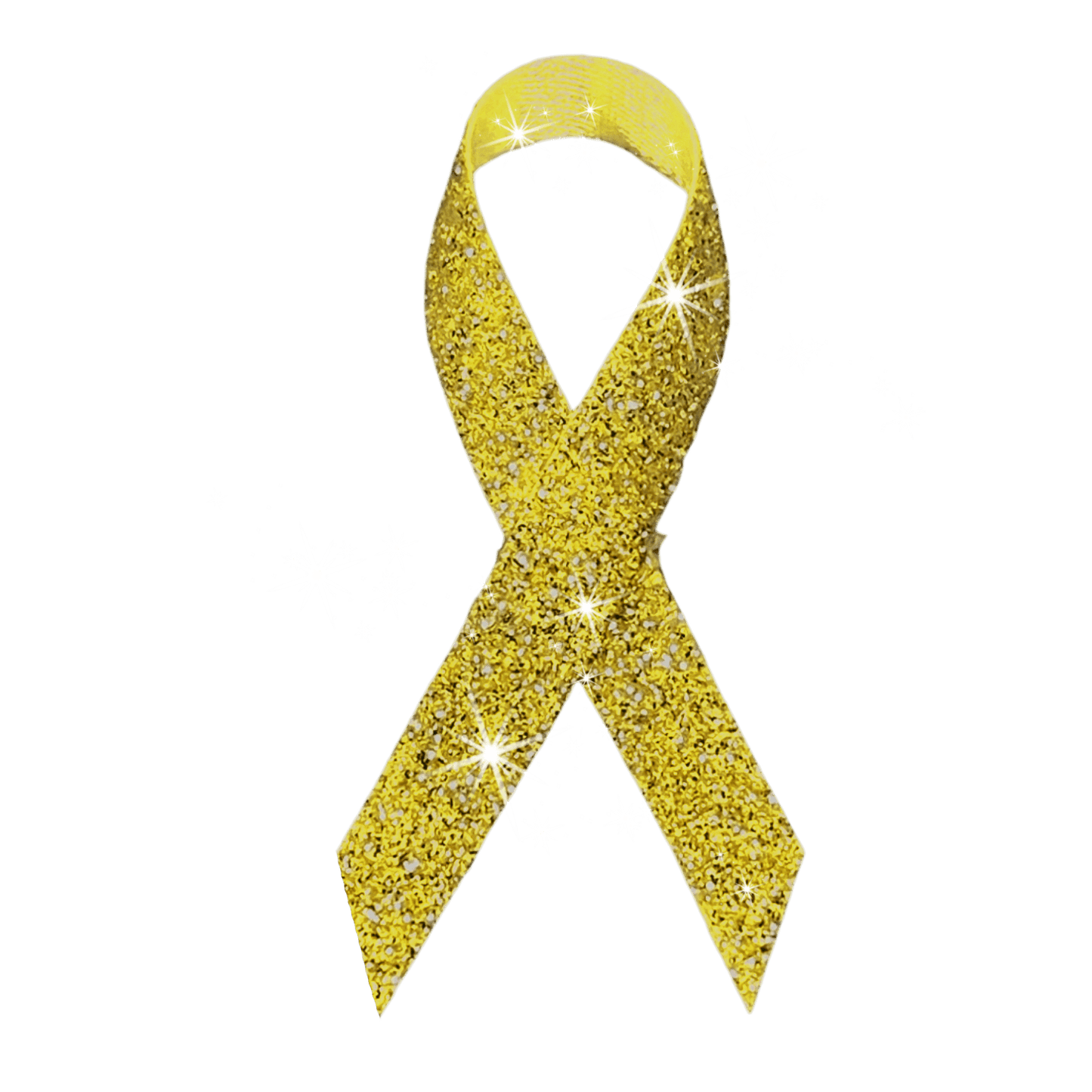 Gold Cancer Ribbon, Awareness Ribbons (No Personalization) - Pack of 10 - Celebrate Prints