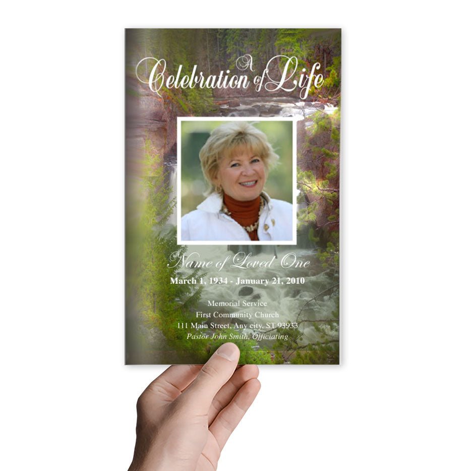 Graceful Funeral Program Template - The Funeral Program Site
