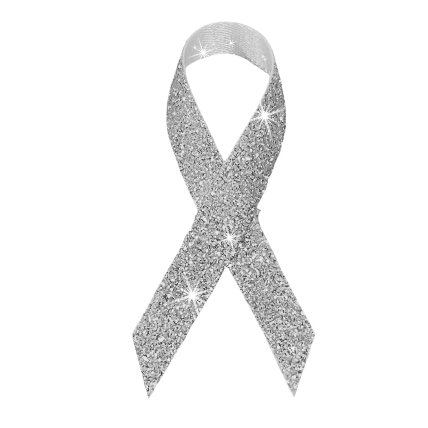 Gray Cancer Ribbon, Awareness Ribbons (No Personalization) - Pack of 10 - Celebrate Prints
