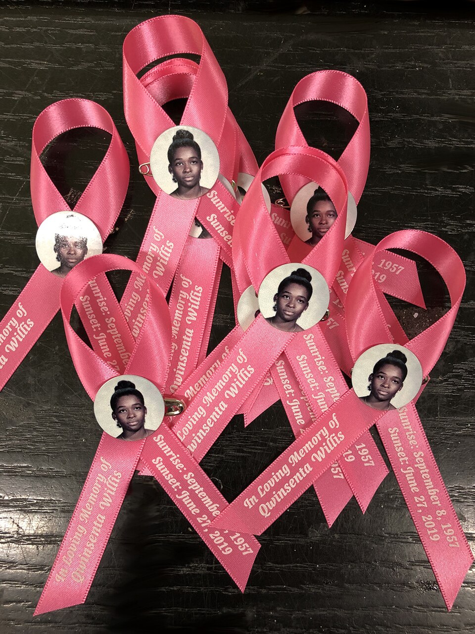 Personalized Photo Memorial Ribbon (Any Color) - Pack of 10.