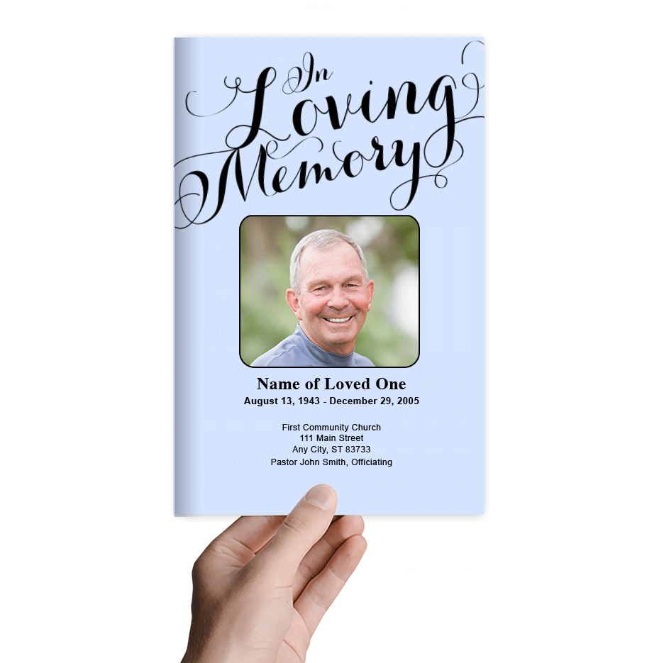 In Loving Memory Funeral Program Template - The Funeral Program Site