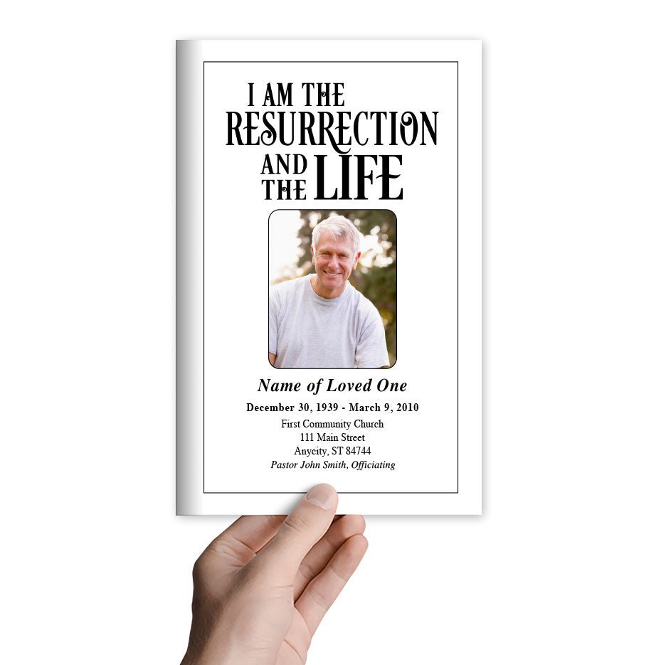 Life Funeral Program Template - The Funeral Program Site