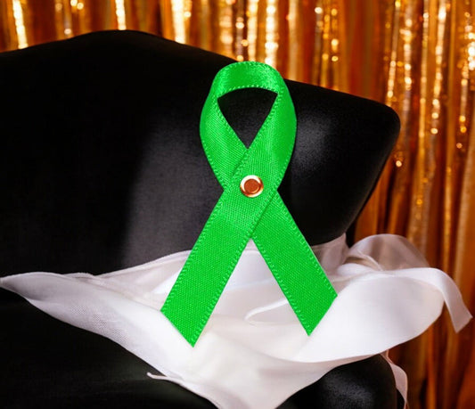 Lime Green Cancer Ribbon, Awareness Ribbons (No Personalization) - Pack of 10 - Celebrate Prints