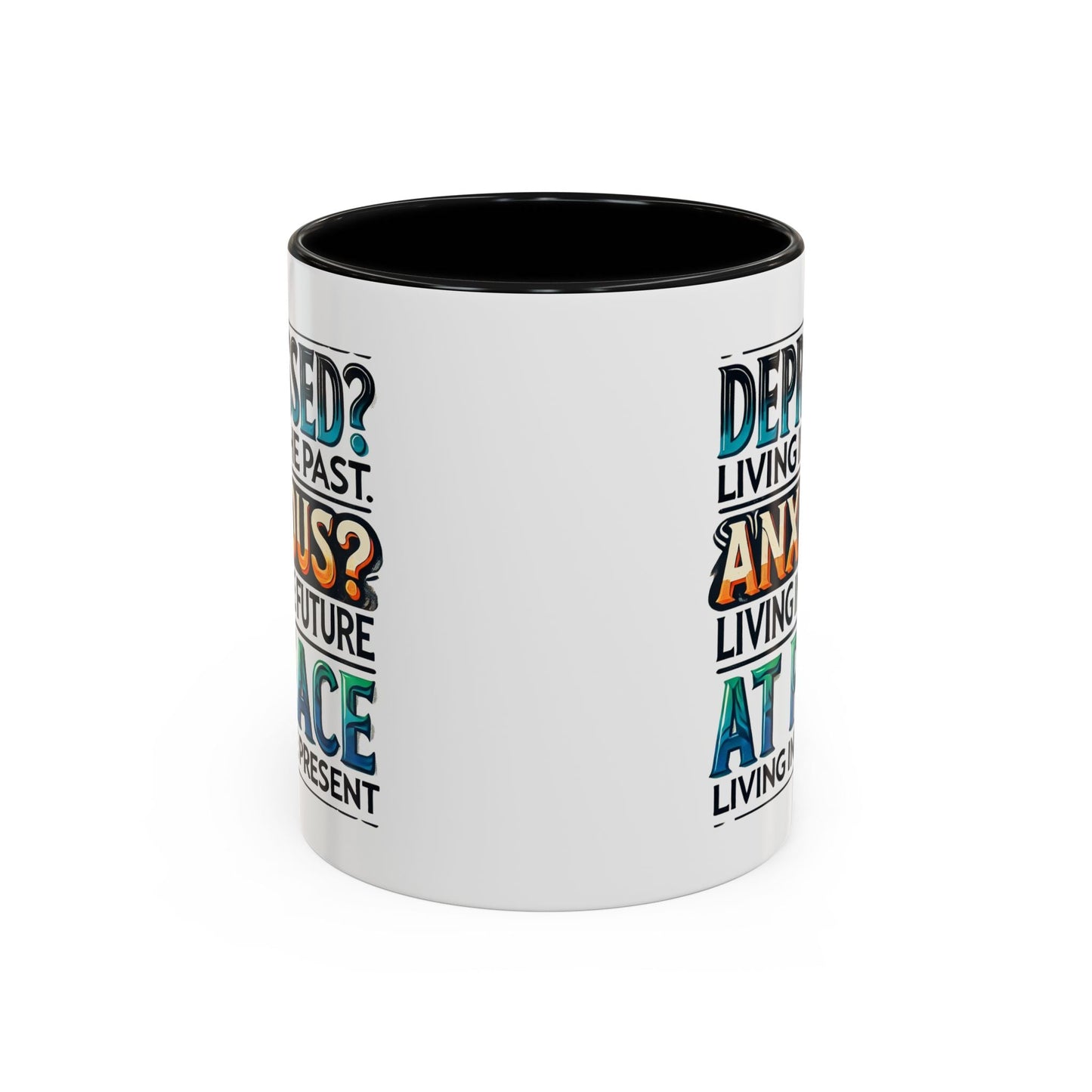 Mindfulness Accent Coffee Mug - Inspirational Quotes for Daily Motivation - Celebrate Prints