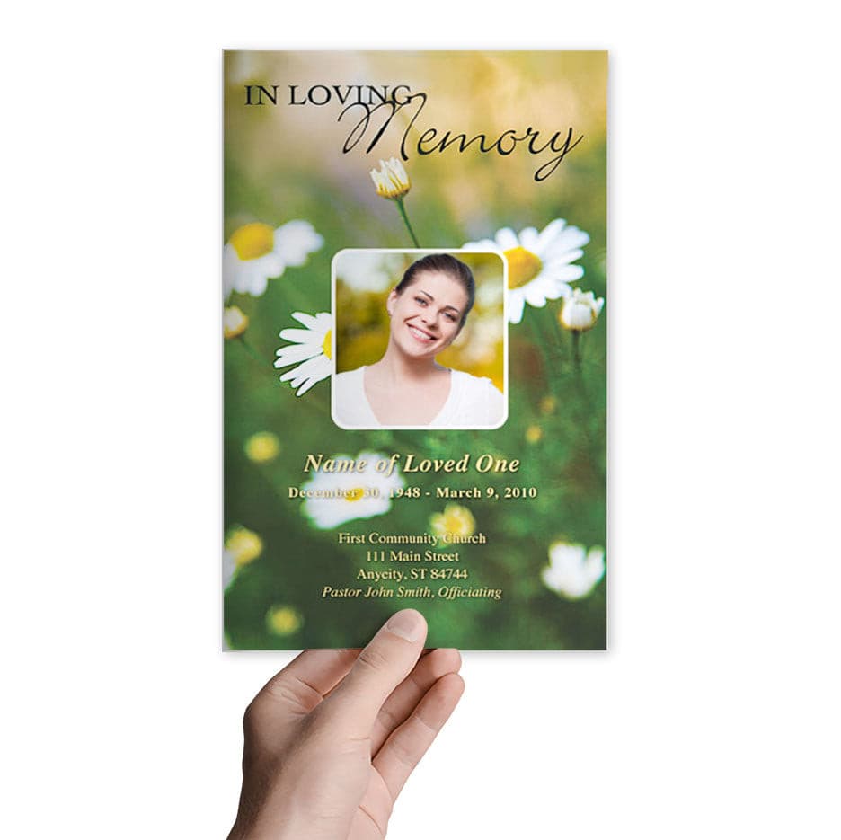 Morning Funeral Program Template - The Funeral Program Site
