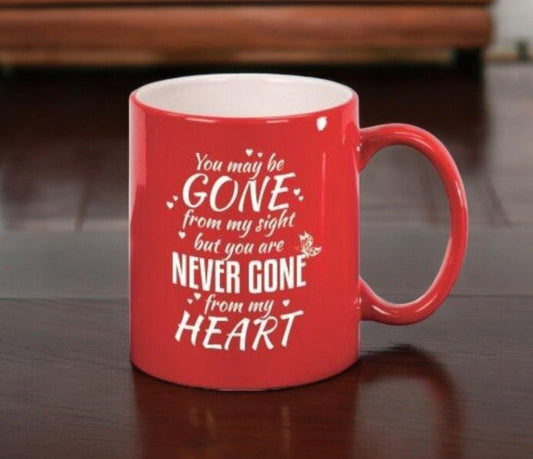 Never Gone From My Heart In Loving Memory Ceramic Mug - Celebrate Prints