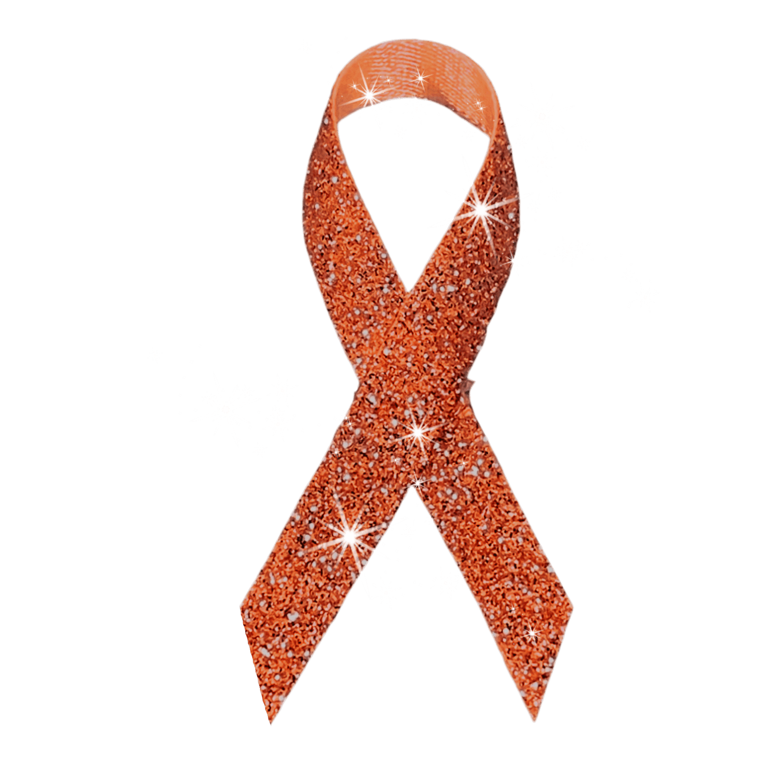 Orange Cancer Ribbon, Awareness Ribbons (No Personalization) - Pack of 10 - Celebrate Prints