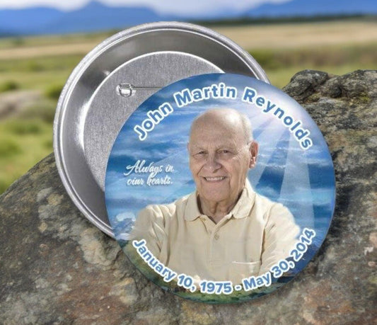Outdoor Memorial Button Pin (Pack of 10) - Celebrate Prints