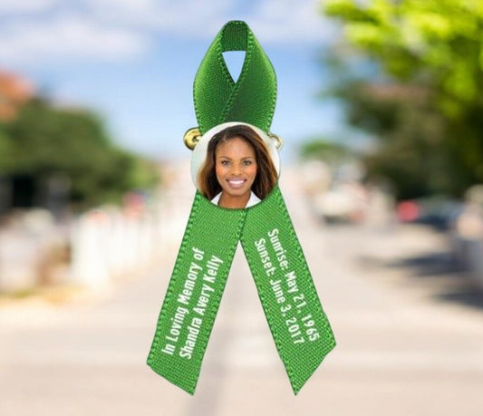 Personalized Photo Memorial Ribbon (Any Color) - Pack of 10 - Celebrate Prints