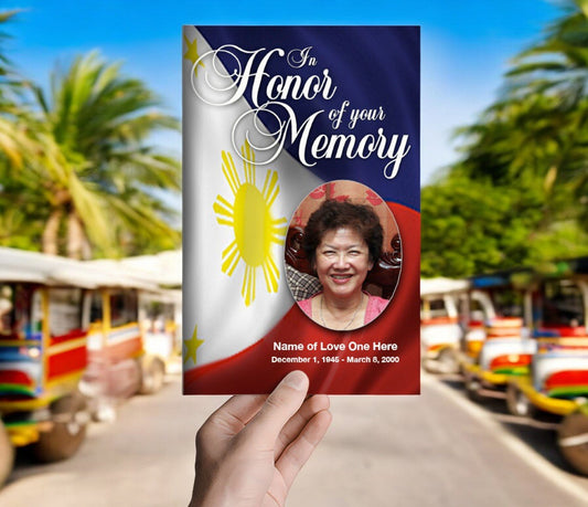 Philippines Funeral Program Template - The Funeral Program Site