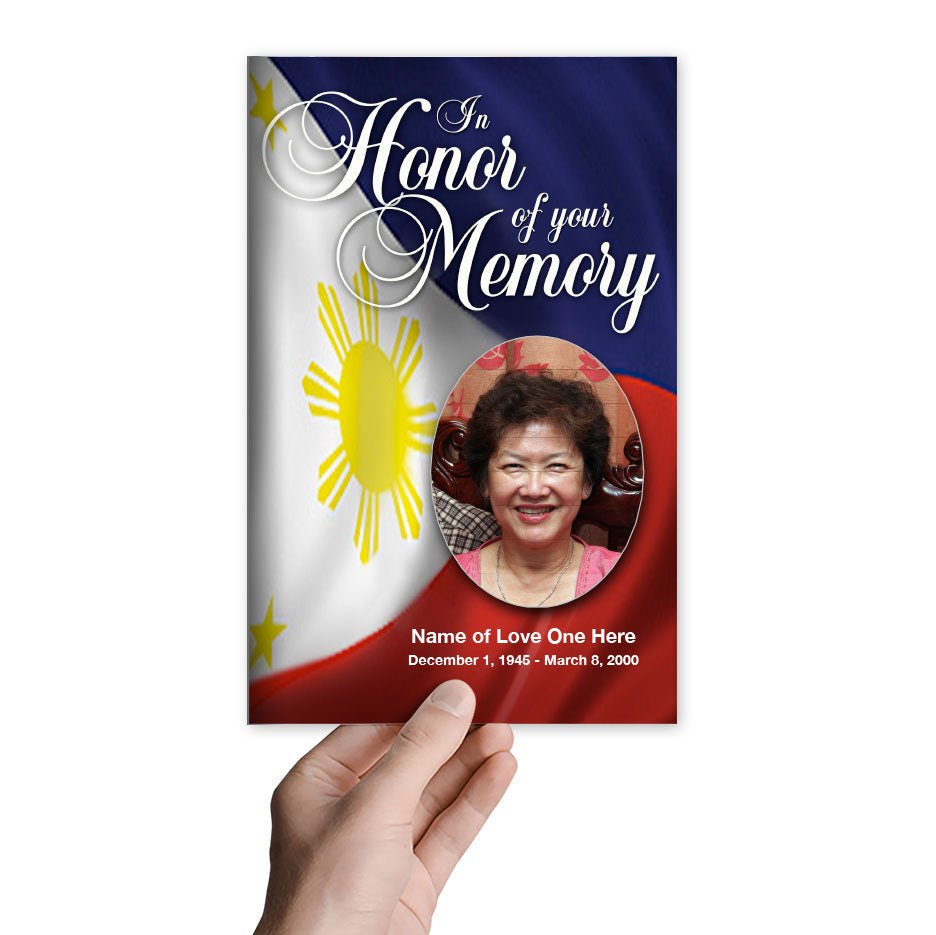 Philippines Funeral Program Template - The Funeral Program Site