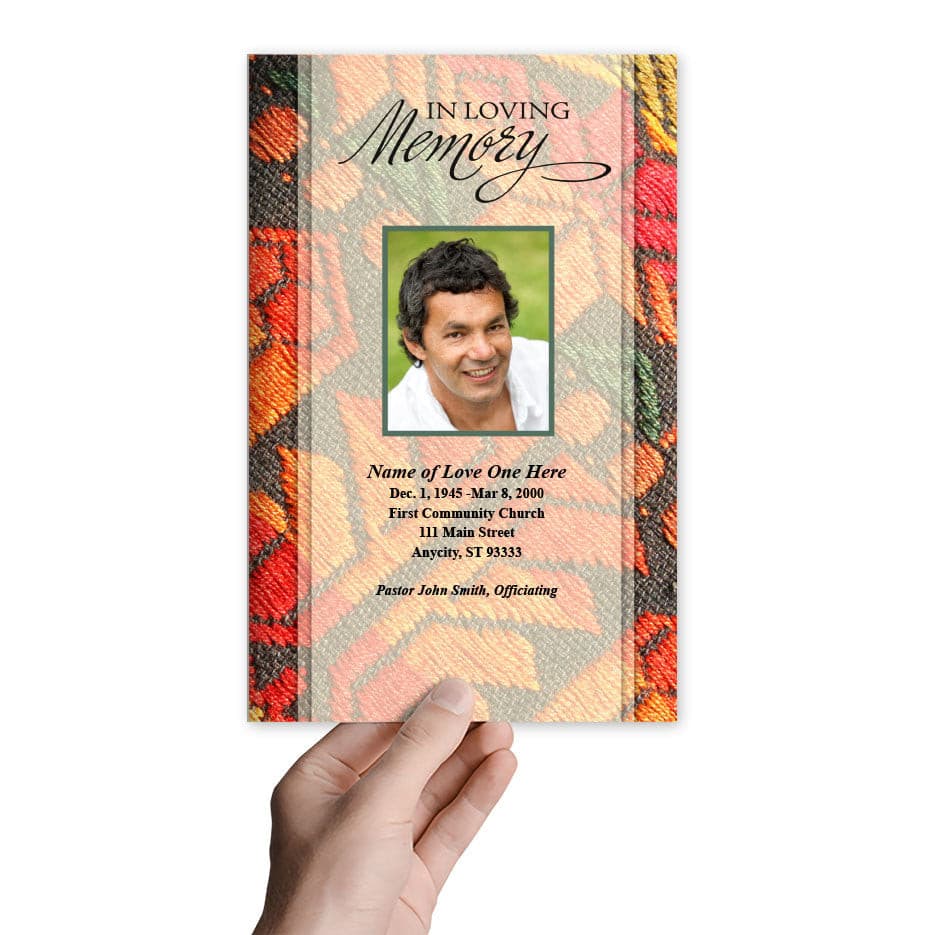 Poncho Funeral Program Template - The Funeral Program Site