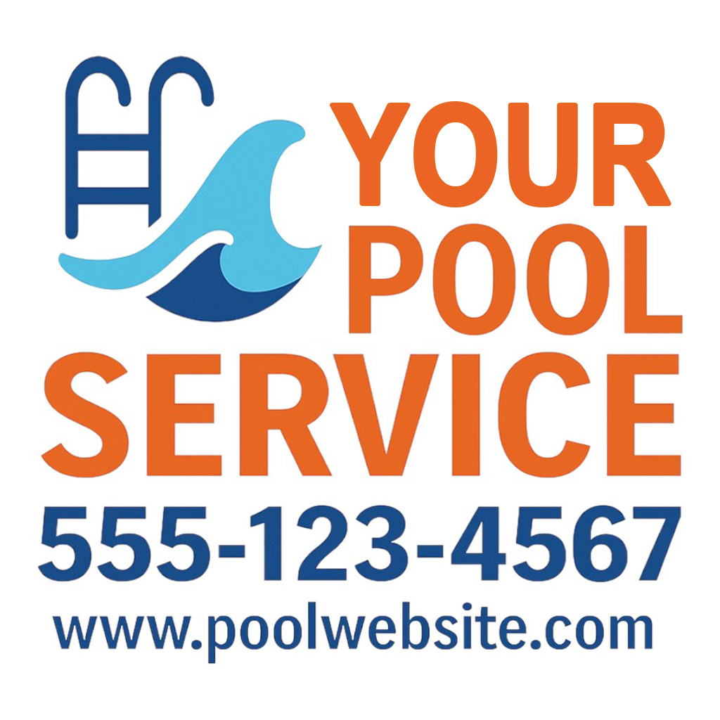 Stock Pool Service Car Decal – Peel & Stick Vehicle Car Sign