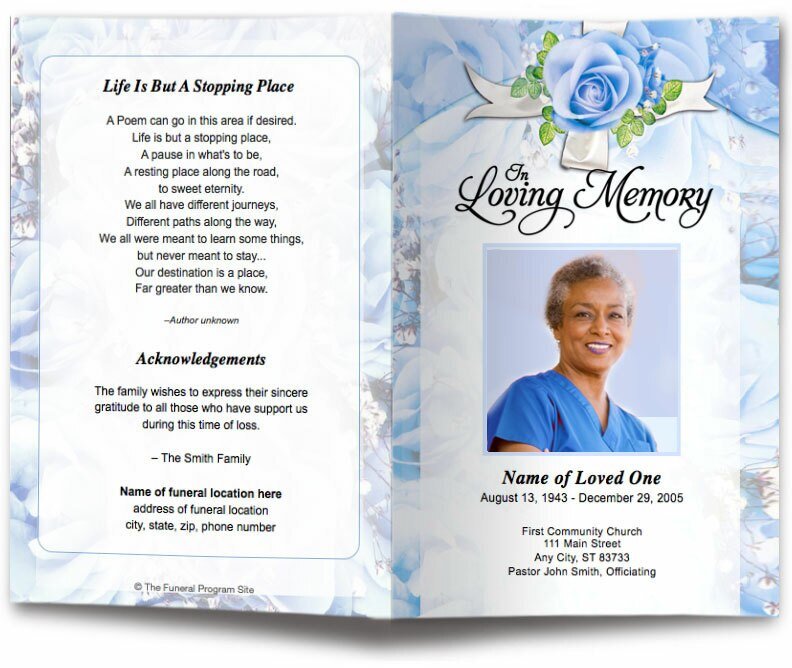 Precious Funeral Program Template - The Funeral Program Site