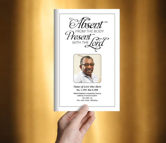 Present Funeral Program Template - The Funeral Program Site