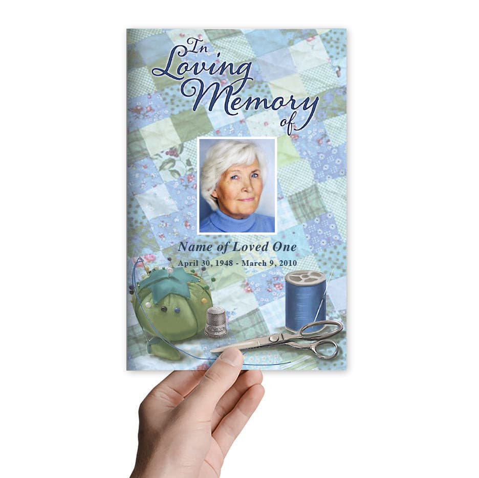 Quilt Funeral Program Template - The Funeral Program Site