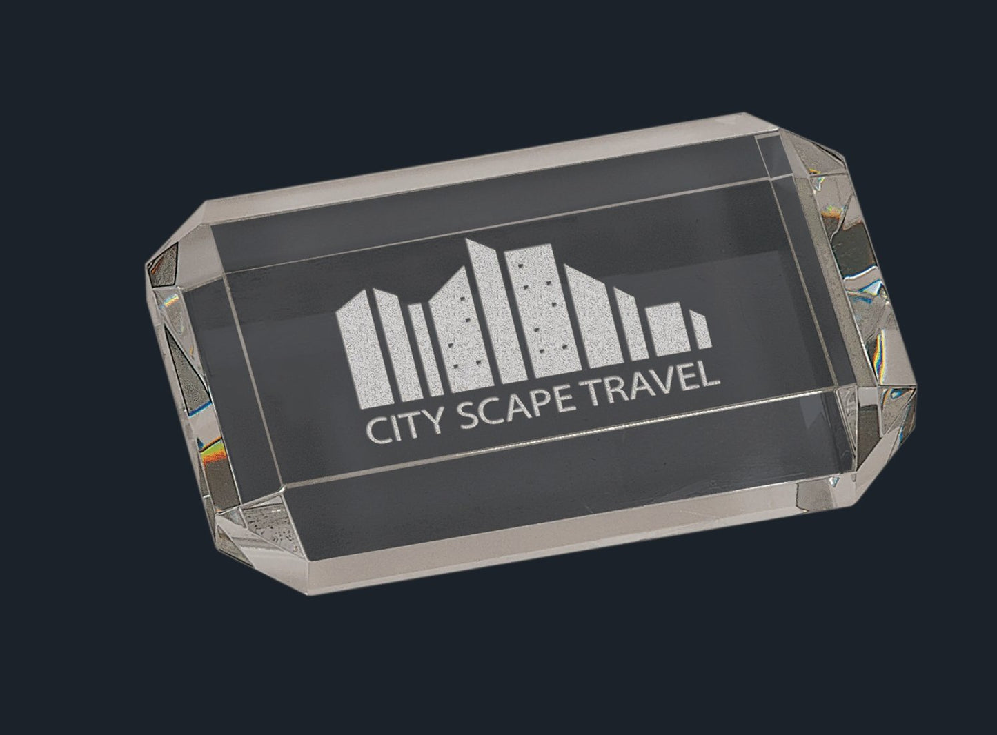 Rectangle Paperweight with Clipped Corners - Celebrate Prints