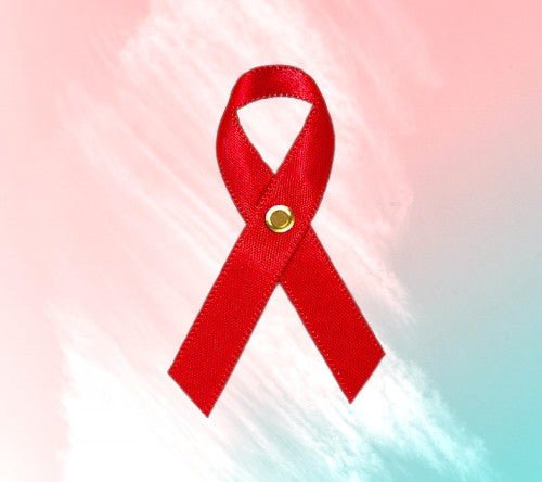 Red Cancer Ribbon, Awareness Ribbons (No Personalization) - Pack of 10 - Celebrate Prints
