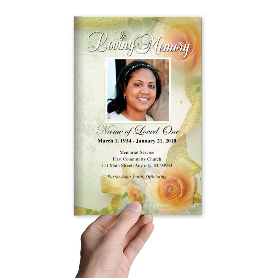 Rejoice Funeral Program Template - The Funeral Program Site