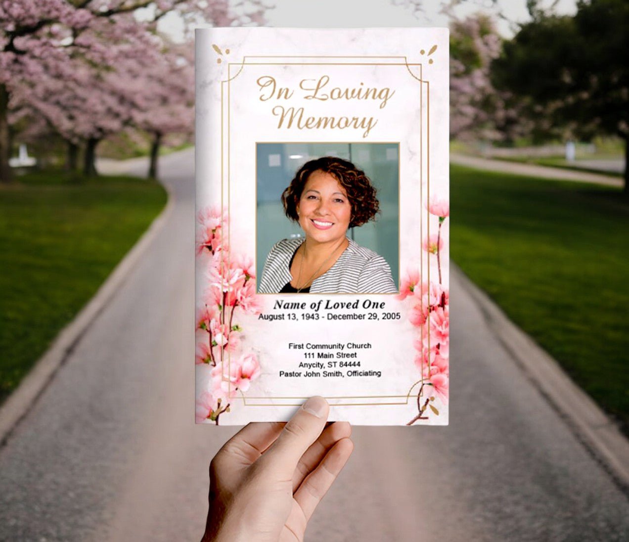 Reminisce Funeral Program Template - The Funeral Program Site