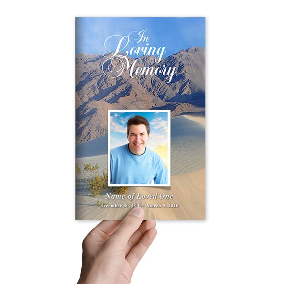 Sandy Funeral Program Template - The Funeral Program Site