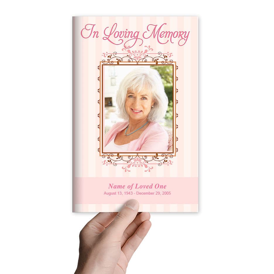 Seraphina Funeral Program Template - The Funeral Program Site