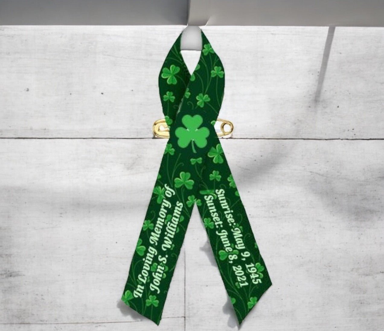 Shamrock Memorial Awareness Ribbons - Pack of 10 - Celebrate Prints