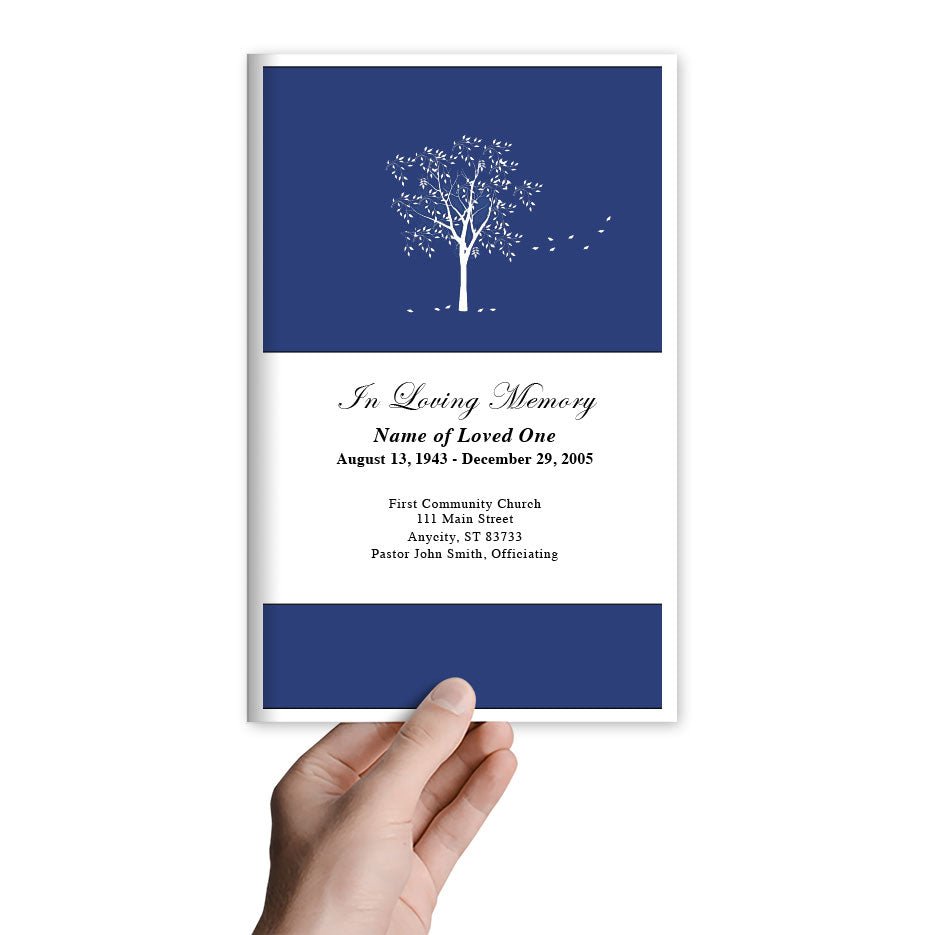 Solitude Funeral Program Template - The Funeral Program Site