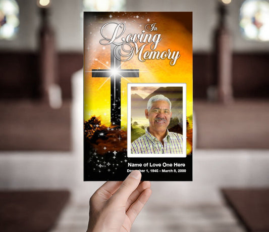 Splendor Funeral Program Template - The Funeral Program Site