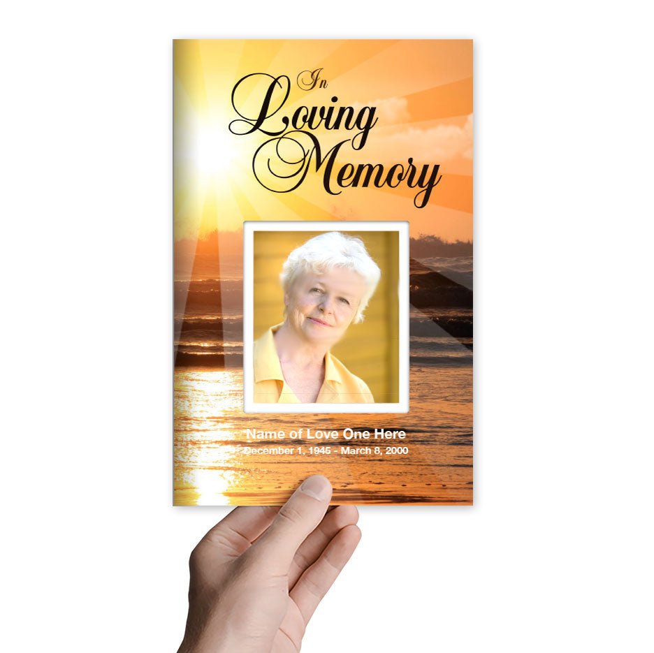 Sunrise Funeral Program Template - The Funeral Program Site