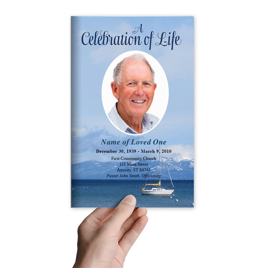 Tahoe Funeral Program Template - The Funeral Program Site