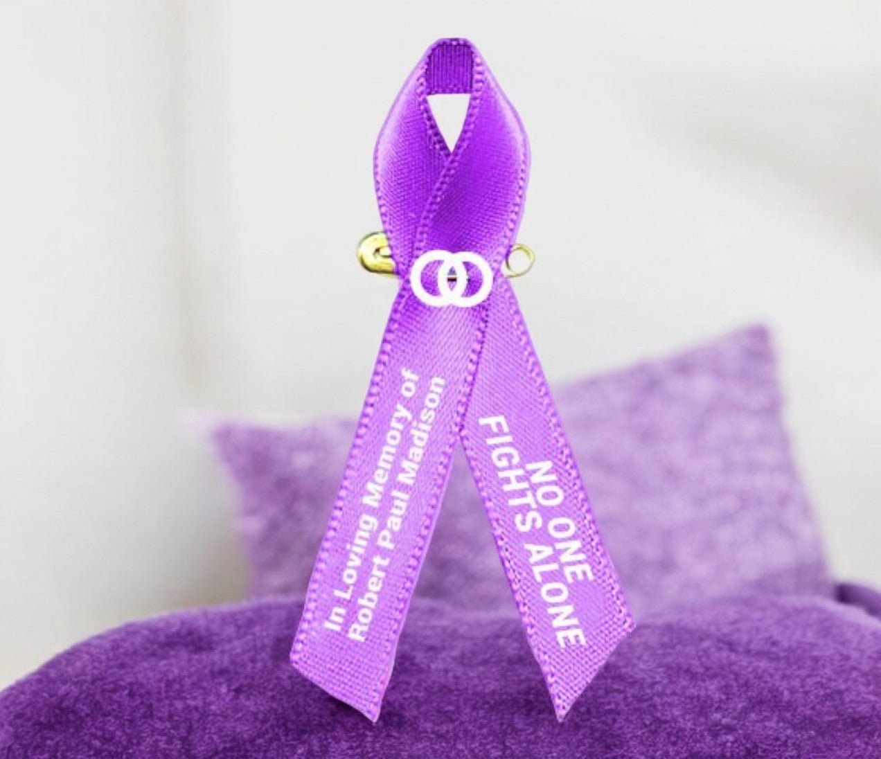 Testicular Cancer Ribbon (Orchid Purple) - Pack of 10 - Celebrate Prints