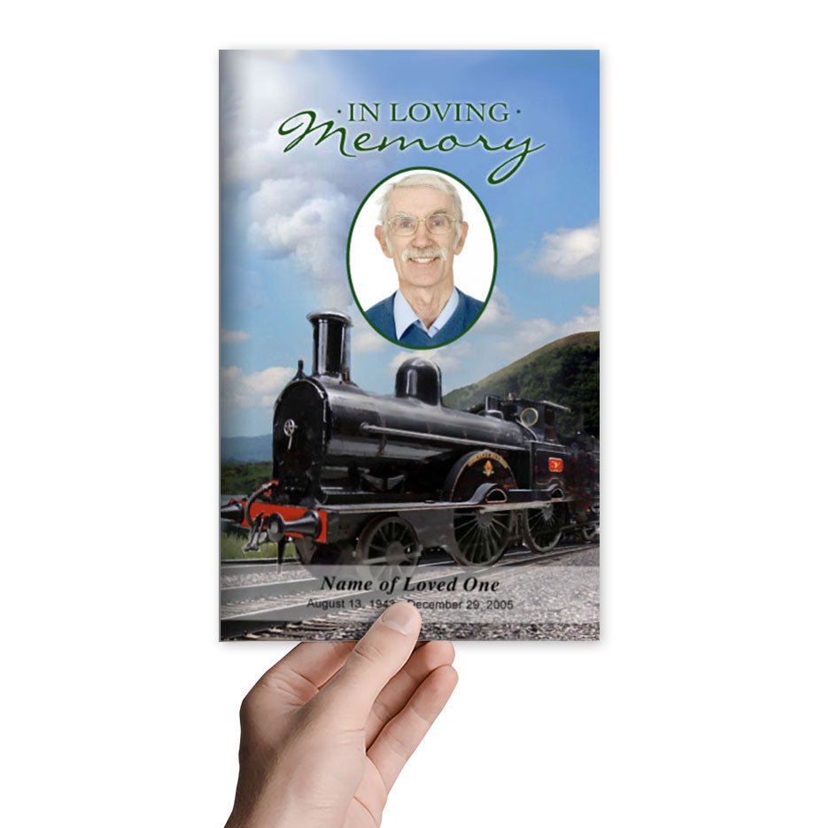 Train Funeral Program Template - The Funeral Program Site