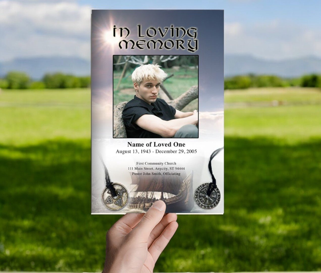 Viking Funeral Program Template - The Funeral Program Site
