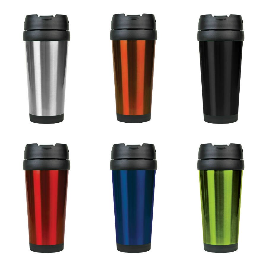16 oz. Economy Vacuum Insulated Travel Tumbler With Lid - Celebrate Prints