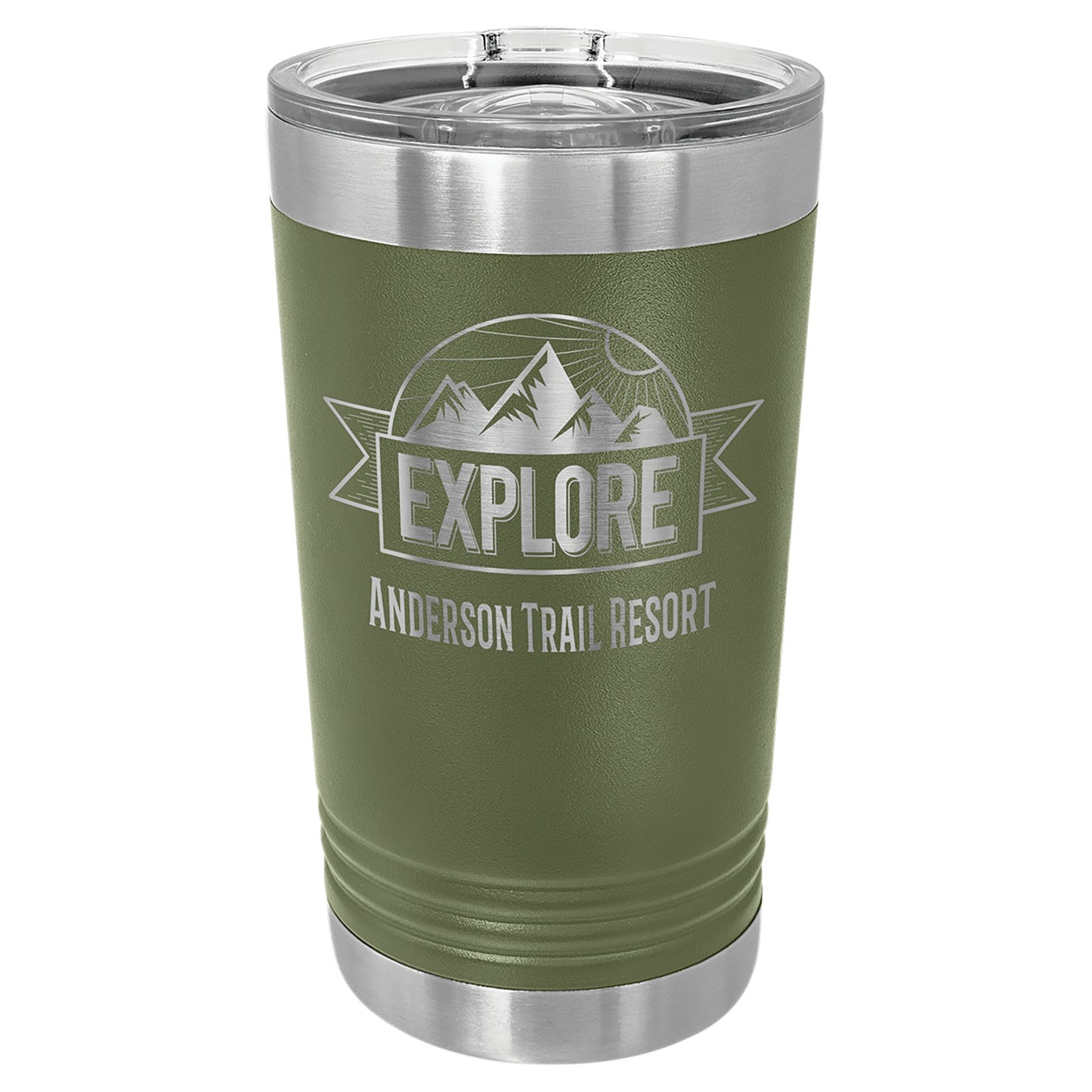 16 oz. Vacuum Insulated Stainless Steel Pint with Slider Lid - Celebrate Prints